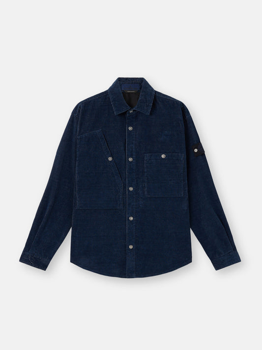 1100008 INDIGO MICRO CORDUROY-RINSED